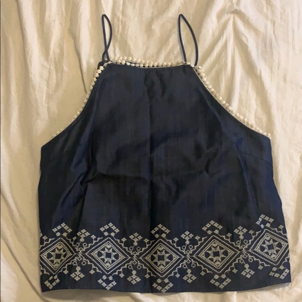 Open Back Jean Top